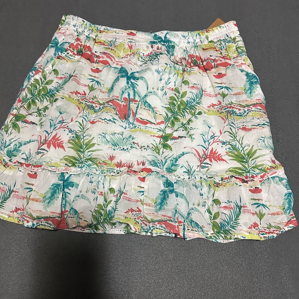 Sigrid Olsen Tropical Print Skirt
